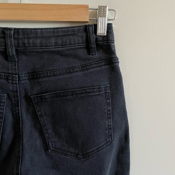 Oak + Fort Black Slim Fit Tapered Leg Jeans Size 24 - Picture 9 of 9